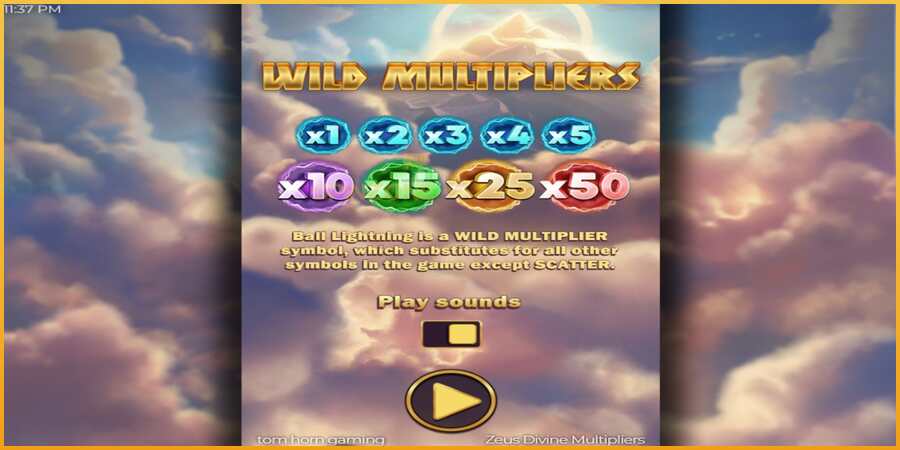 Zeus Divine Multipliers màquina de joc per diners, imatge 1