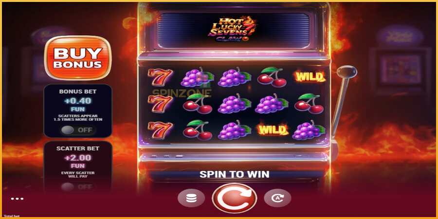 Hot Lucky Sevens Claw màquina de joc per diners, imatge 1