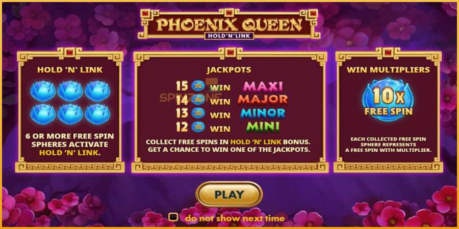 Phoenix Queen Hold N Link màquina de joc per diners, imatge 1