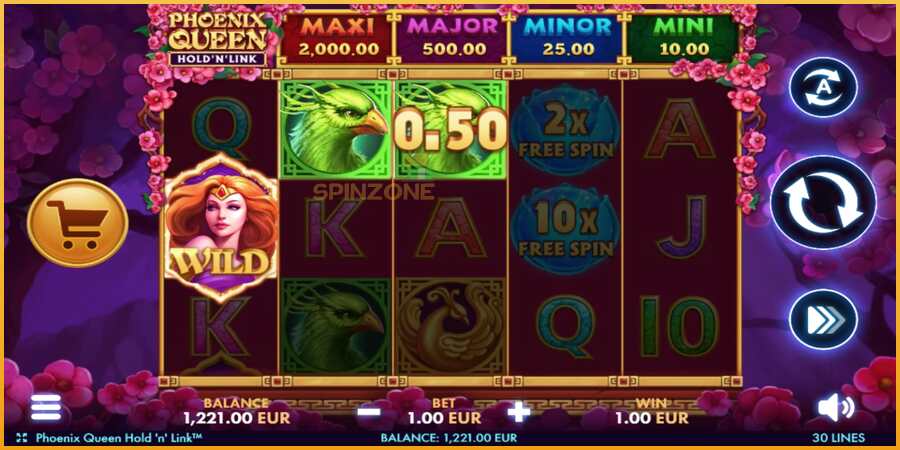 Phoenix Queen Hold N Link màquina de joc per diners, imatge 3