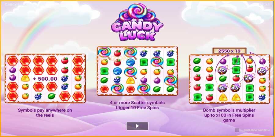 Candy Luck màquina de joc per diners, imatge 1