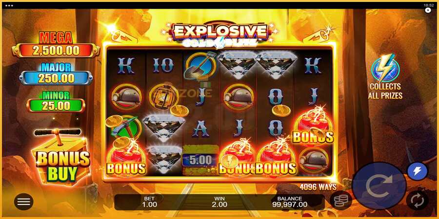 Explosive Gold Blitz màquina de joc per diners, imatge 2