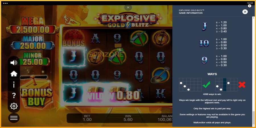 Explosive Gold Blitz màquina de joc per diners, imatge 7