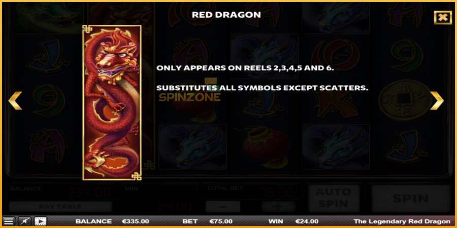 The Legendary Red Dragon màquina de joc per diners, imatge 5