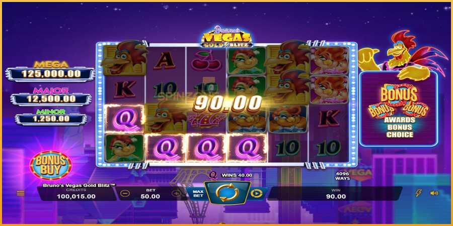 Brunos Vegas Gold Blitz màquina de joc per diners, imatge 2