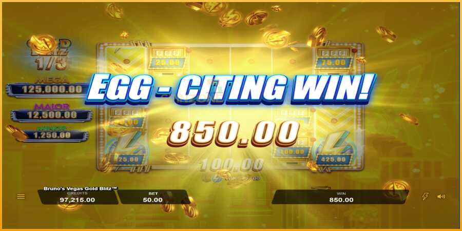 Brunos Vegas Gold Blitz màquina de joc per diners, imatge 3