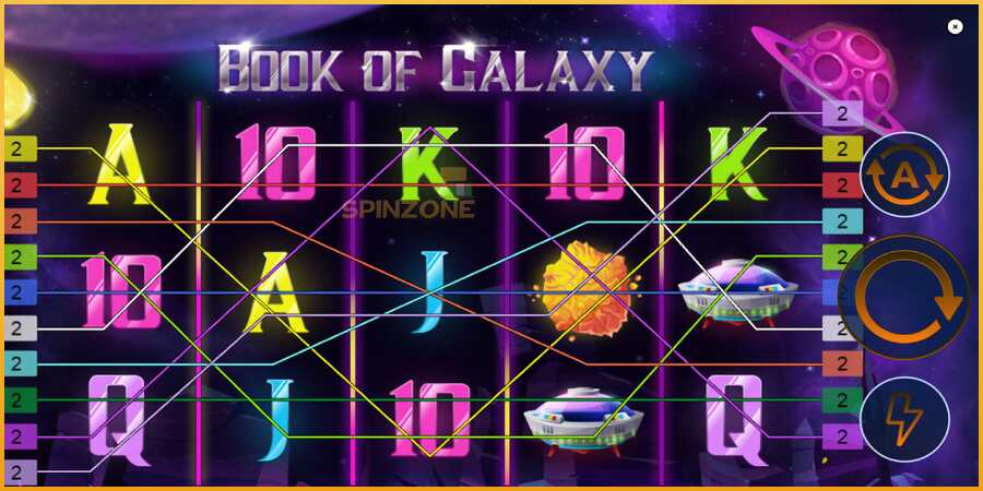 Book of Galaxy màquina de joc per diners, imatge 2