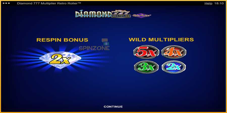 Diamond 777 Multiplier Retro Roller màquina de joc per diners, imatge 1