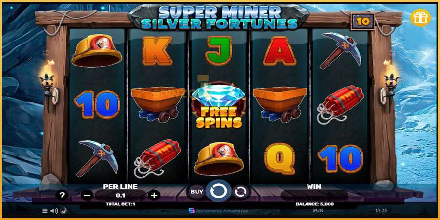 Super Miner Silver Fortunes màquina de joc per diners, imatge 1