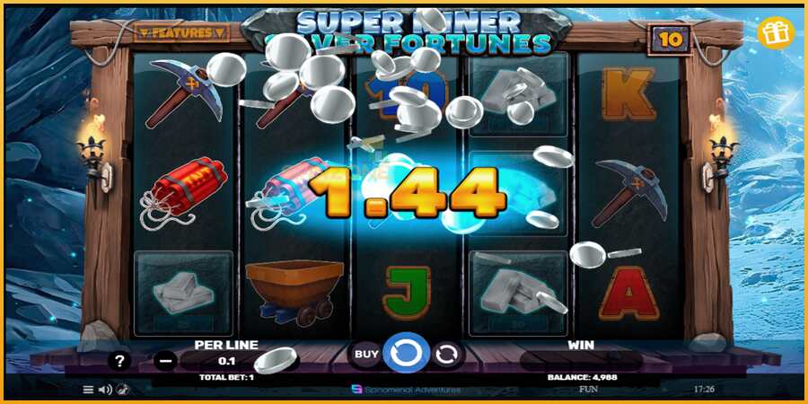 Super Miner Silver Fortunes màquina de joc per diners, imatge 2