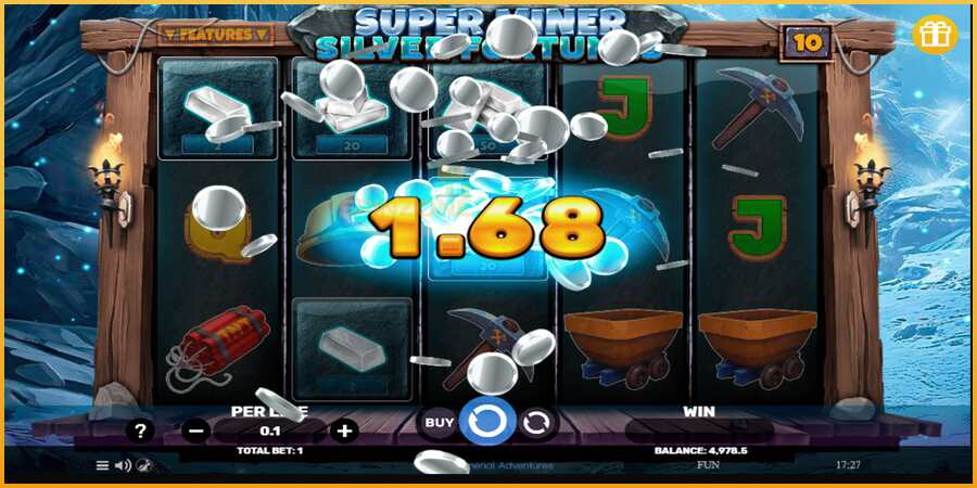 Super Miner Silver Fortunes màquina de joc per diners, imatge 3