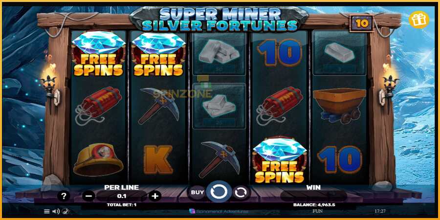 Super Miner Silver Fortunes màquina de joc per diners, imatge 4