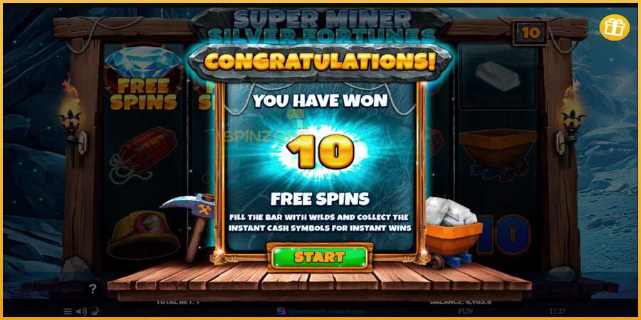 Super Miner Silver Fortunes màquina de joc per diners, imatge 5