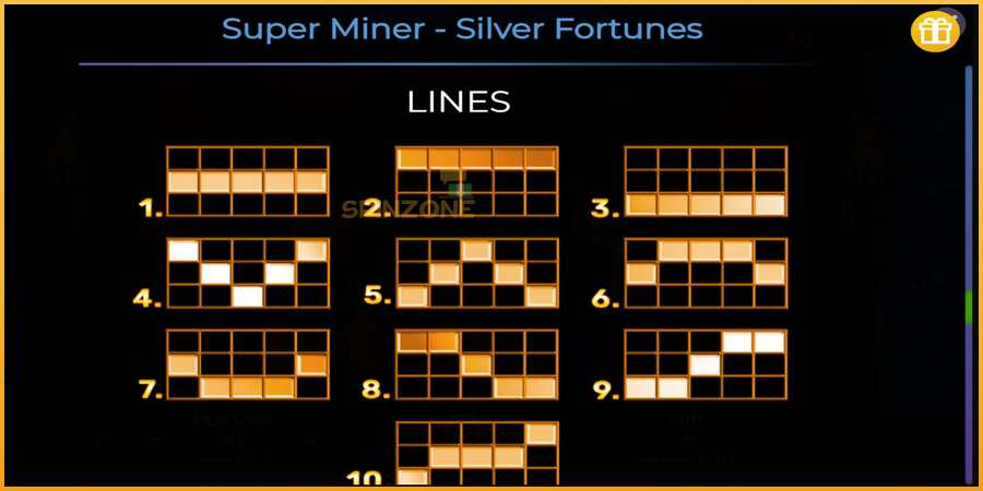 Super Miner Silver Fortunes màquina de joc per diners, imatge 7