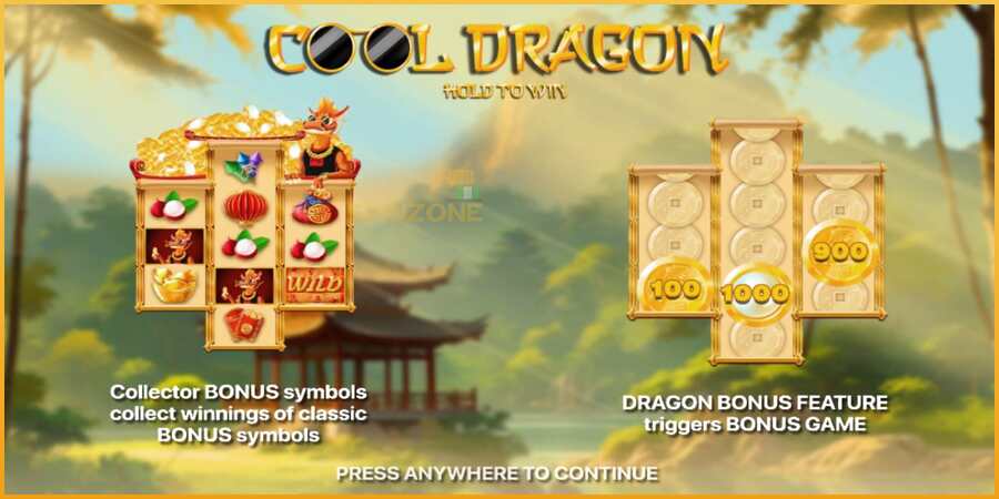 Cool Dragon: Hold to Win màquina de joc per diners, imatge 1