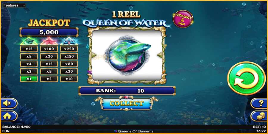 1 Reel Queen of Water màquina de joc per diners, imatge 4