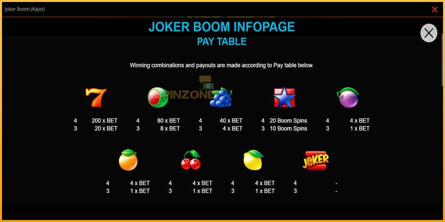 Joker Boom màquina de joc per diners, imatge 2