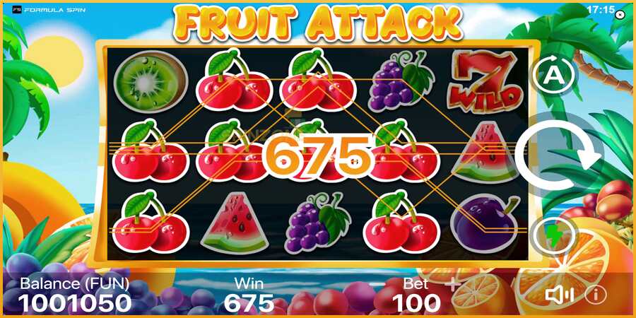 Fruit Attack màquina de joc per diners, imatge 3