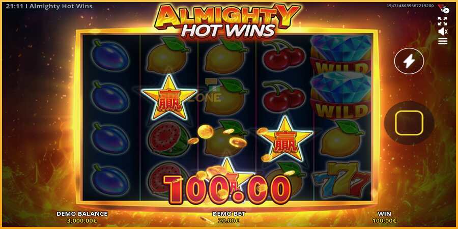 Almighty Hot Wins màquina de joc per diners, imatge 3