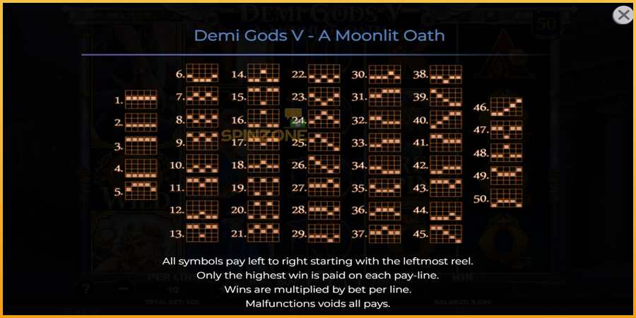 Demi Gods V – A Moonlit Oath màquina de joc per diners, imatge 7