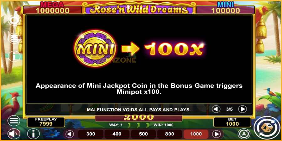 Rose’n Wild Dreams Hold & Win màquina de joc per diners, imatge 6