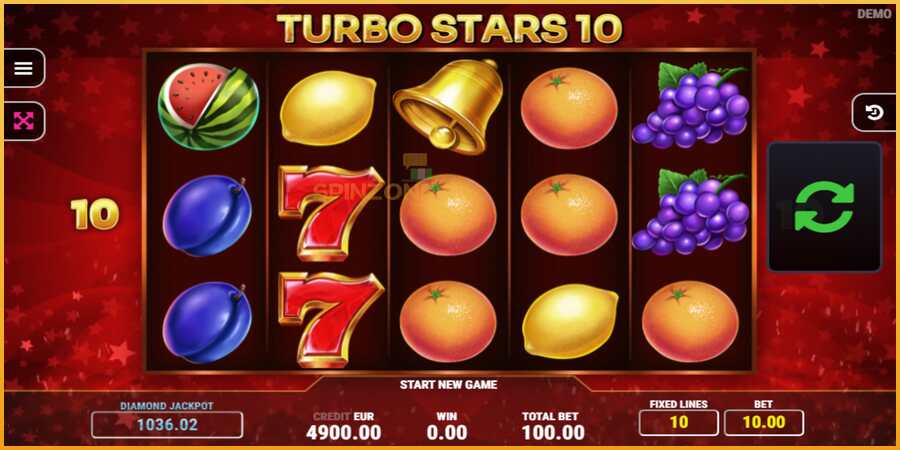 Turbo Stars 10 màquina de joc per diners, imatge 2