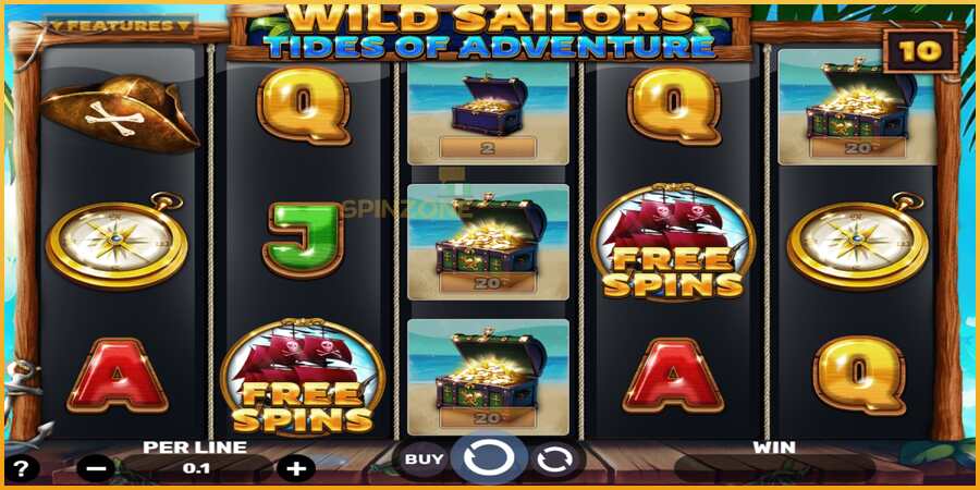 Wild Sailors – Tides of Adventure màquina de joc per diners, imatge 3