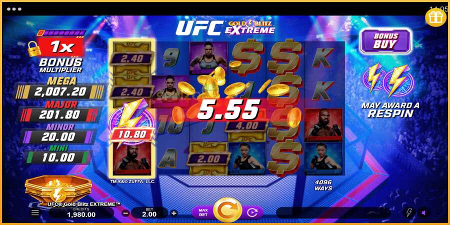 UFC Gold Blitz Extreme màquina de joc per diners, imatge 4