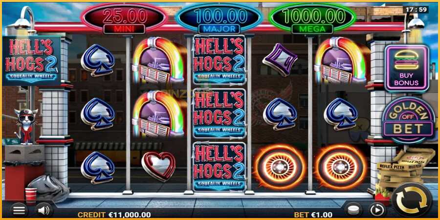 Hell’s Hogs 2 – Squealin’ Wheels màquina de joc per diners, imatge 1