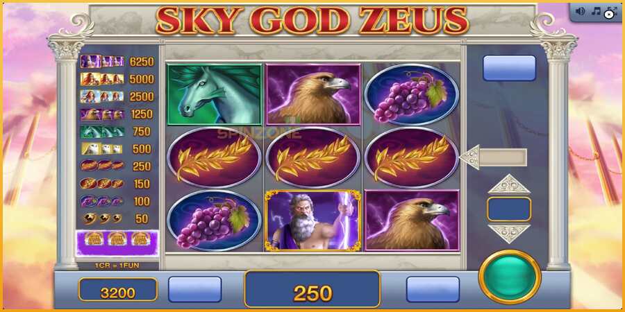 Sky God Zeus 3x3 màquina de joc per diners, imatge 3