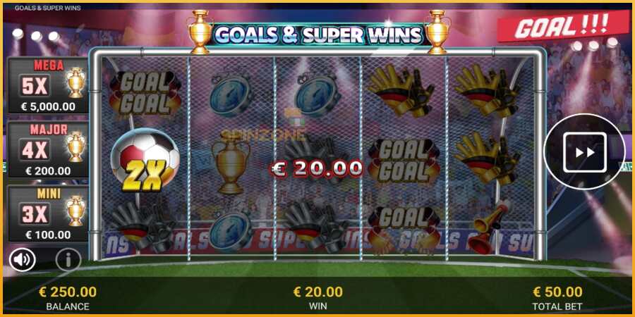 Goals & Super Wins màquina de joc per diners, imatge 3