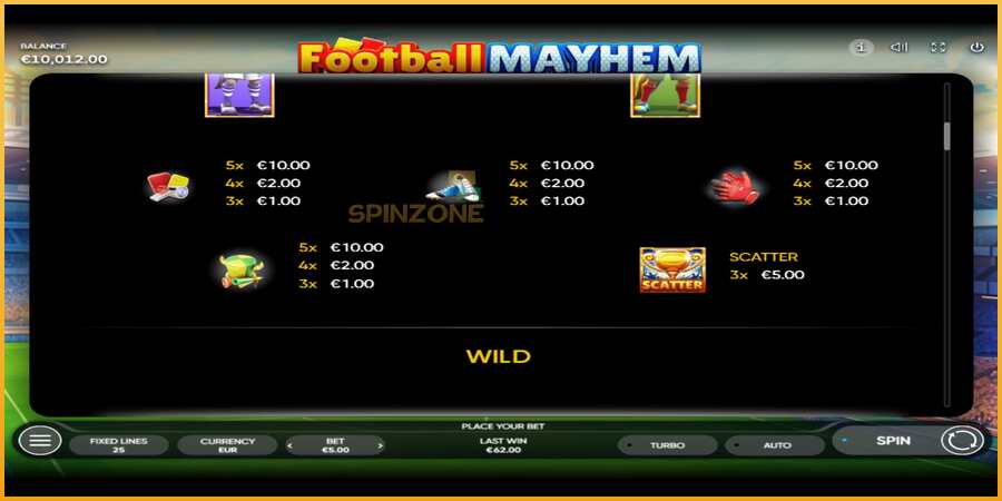 Football Mayhem màquina de joc per diners, imatge 6