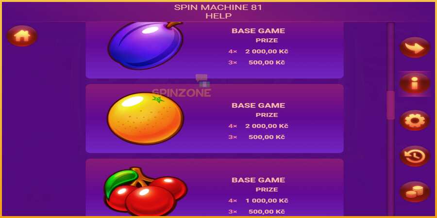 Spin Machine 81 màquina de joc per diners, imatge 5