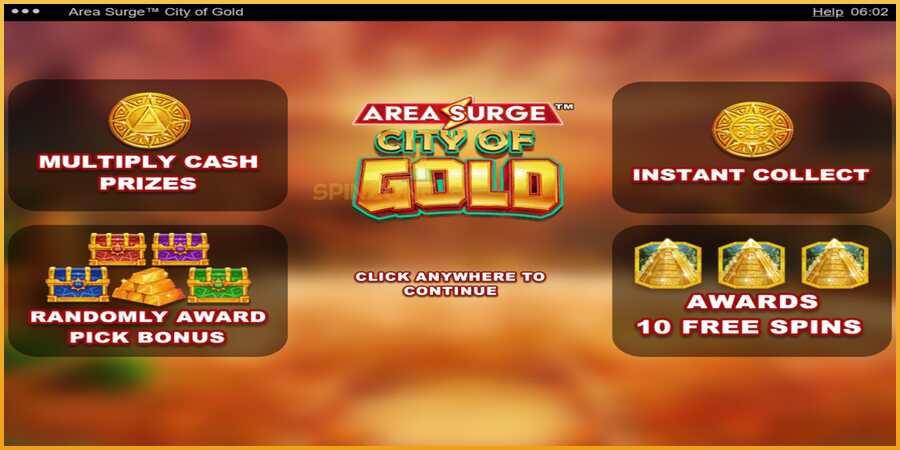 Area Surge City of Gold màquina de joc per diners, imatge 1