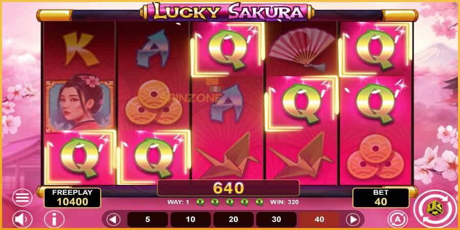 Lucky Sakura Win Spins màquina de joc per diners, imatge 3