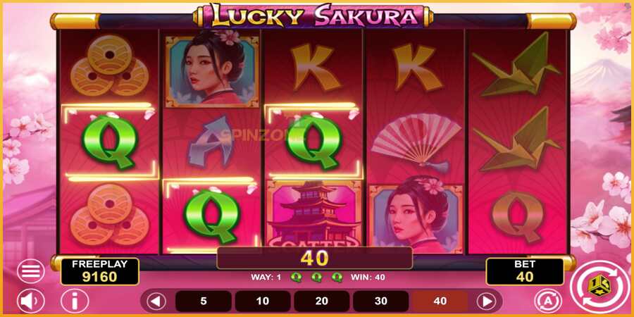 Lucky Sakura Win Spins màquina de joc per diners, imatge 4