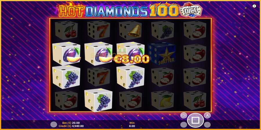 Hot Diamonds 100 Dice màquina de joc per diners, imatge 2