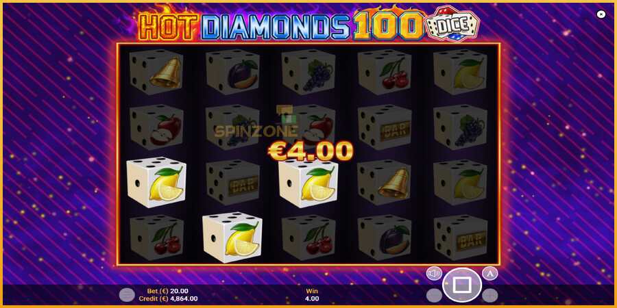 Hot Diamonds 100 Dice màquina de joc per diners, imatge 4