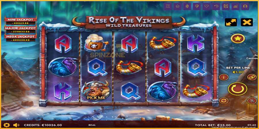 Rise of The Vikings - Wild Treasures màquina de joc per diners, imatge 2