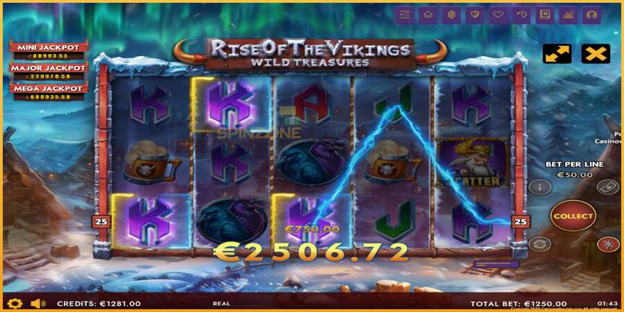 Rise of The Vikings - Wild Treasures màquina de joc per diners, imatge 3