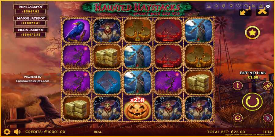 Haunted Haystacks - Spooky Hold and Win màquina de joc per diners, imatge 2