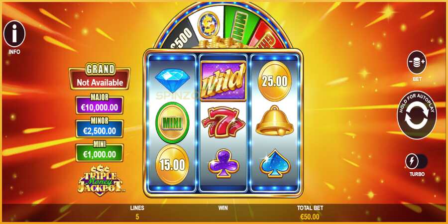 Triple Money Jackpot màquina de joc per diners, imatge 2