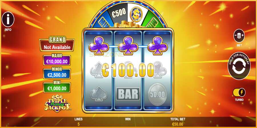 Triple Money Jackpot màquina de joc per diners, imatge 4