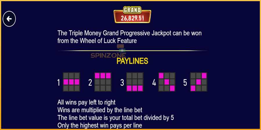 Triple Money Jackpot màquina de joc per diners, imatge 7