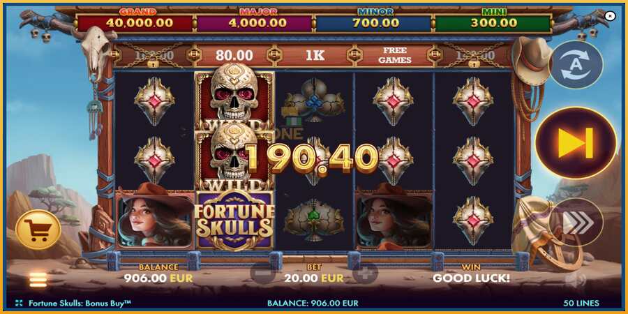 Fortune Skulls Bonus Buy màquina de joc per diners, imatge 4