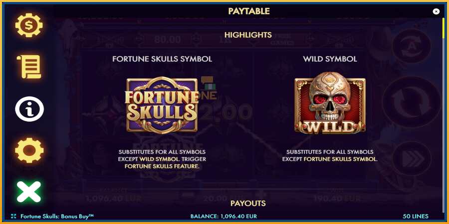 Fortune Skulls Bonus Buy màquina de joc per diners, imatge 5