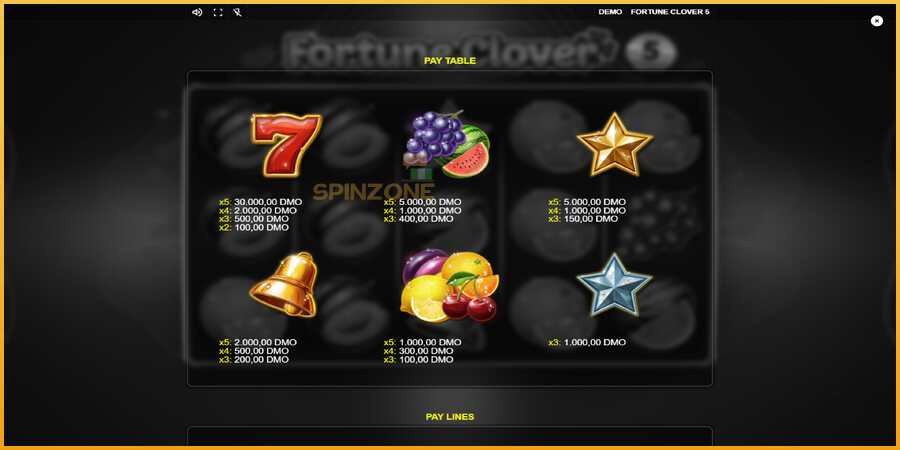 Fortune Clover 5 màquina de joc per diners, imatge 5