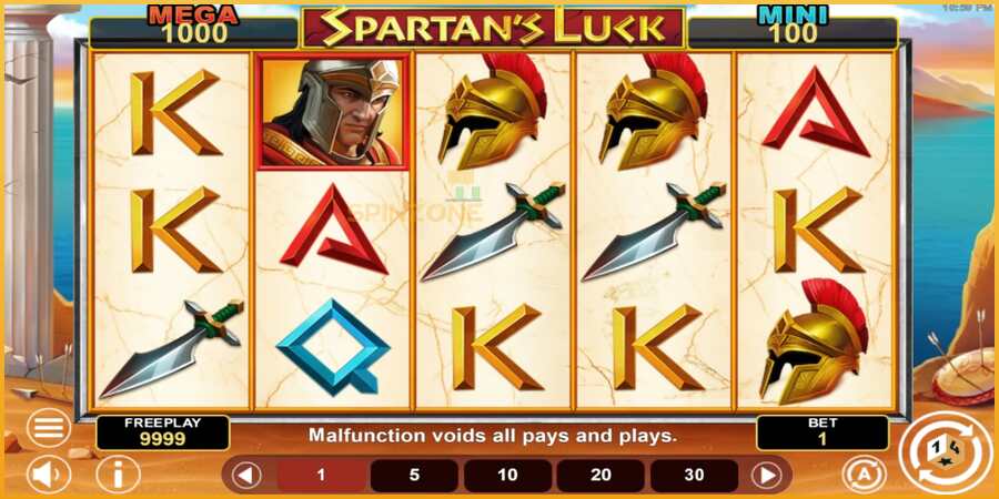 Spartans Luck Hold & Win màquina de joc per diners, imatge 2