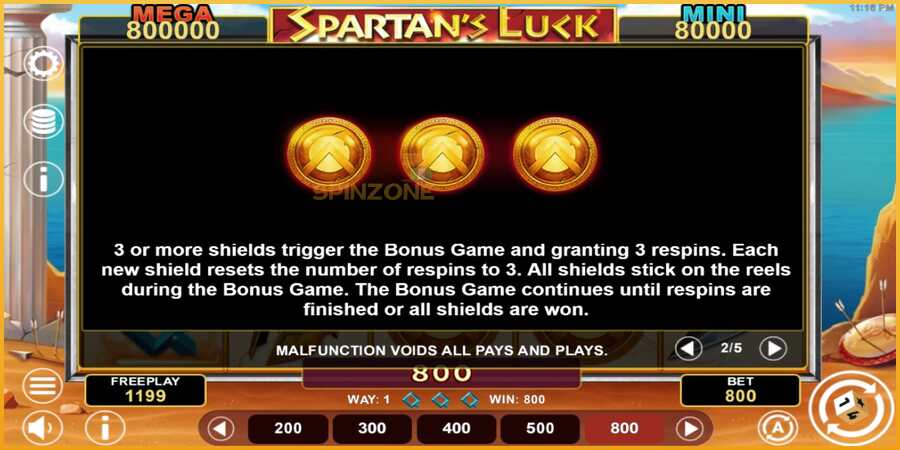 Spartans Luck Hold & Win màquina de joc per diners, imatge 5