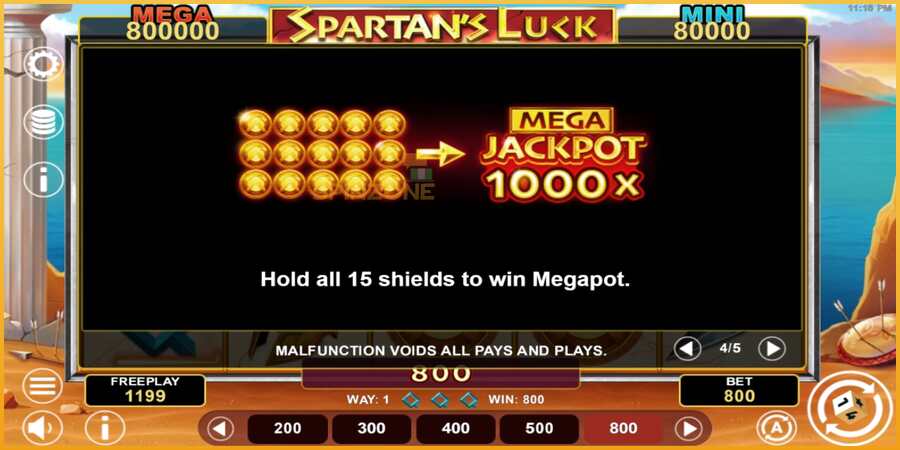 Spartans Luck Hold & Win màquina de joc per diners, imatge 7